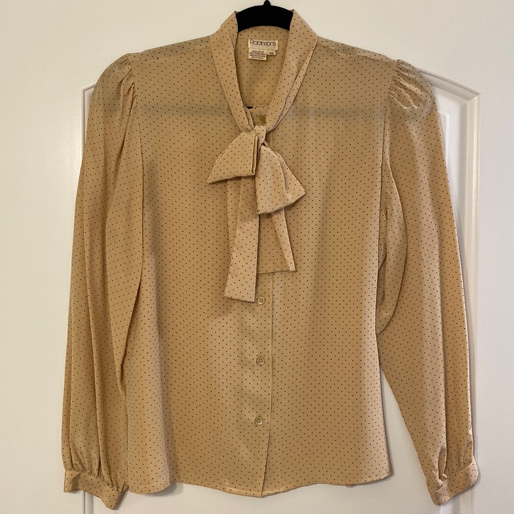 Robinson’s Silk Polka Dot Blouse